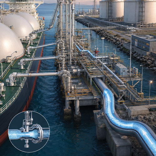 سیستم دریافت LNG از کشتی